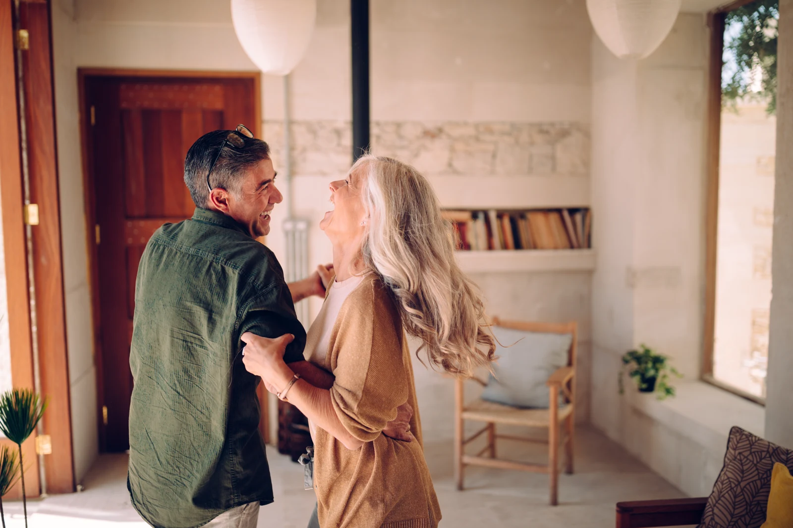 People sharing a moment of laughter.